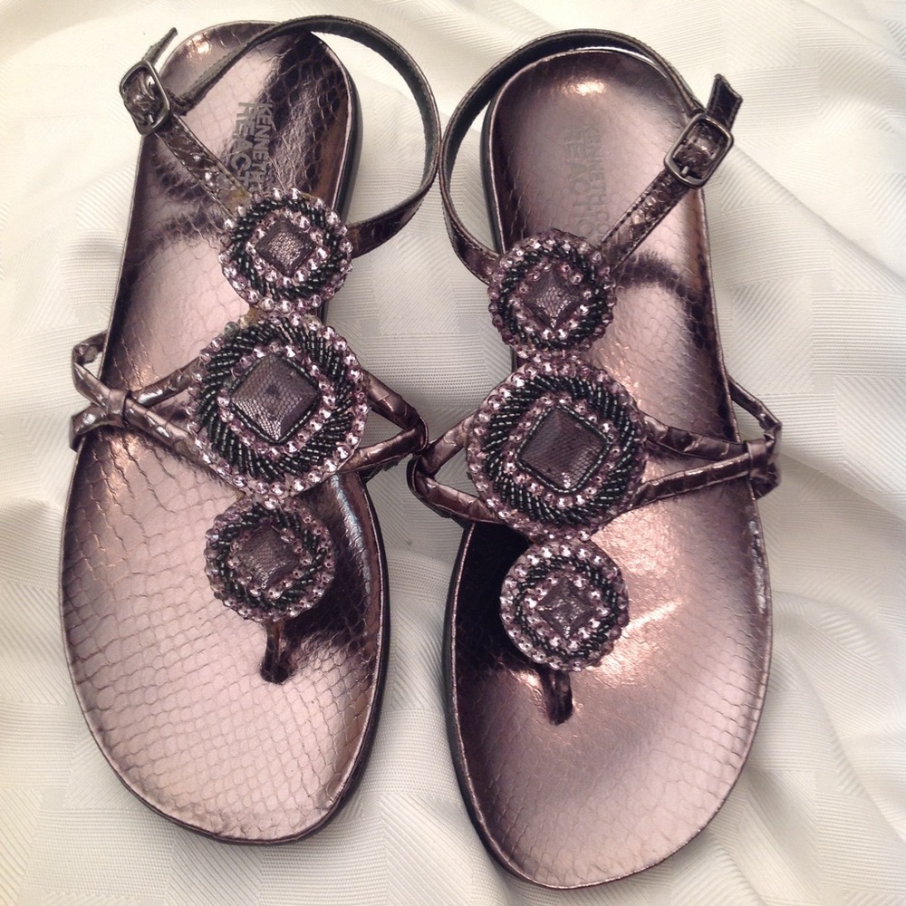 Kenneth Cole Jeweled Sandals 6M Xlnt …